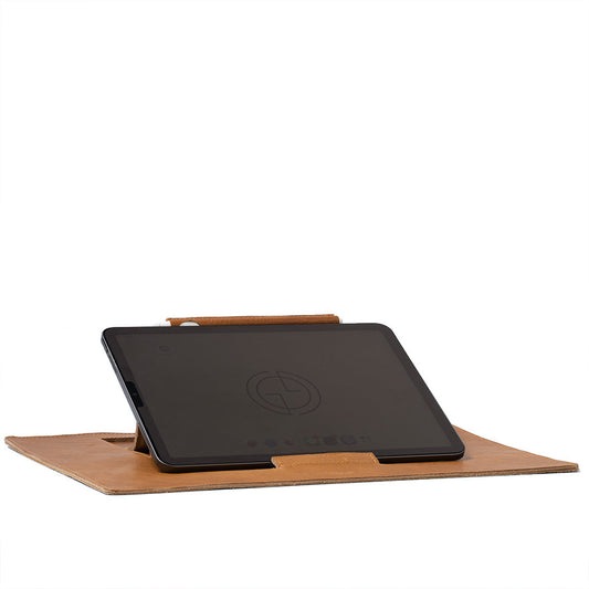 Full-Grain Leather Desktop iPad Stand-1