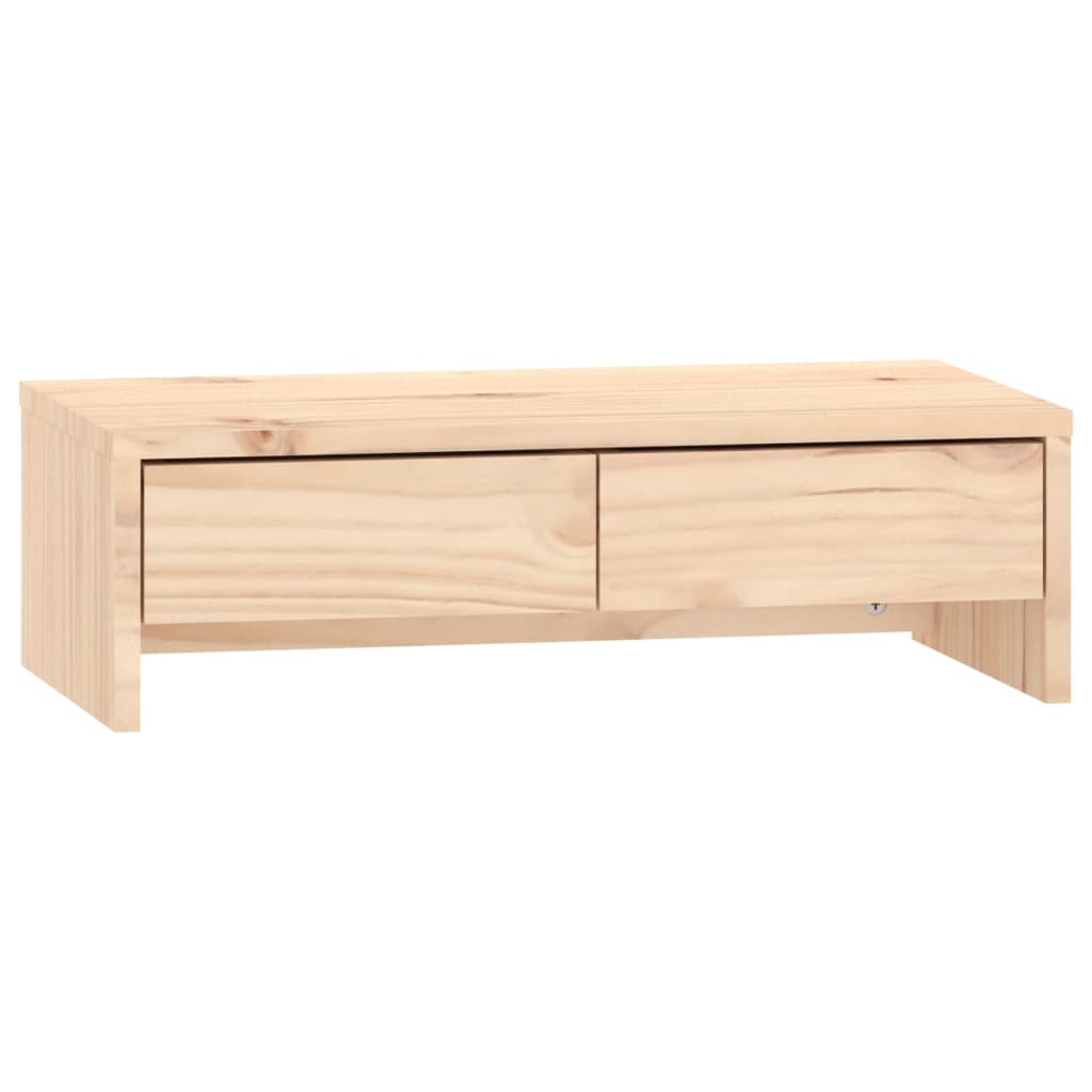 NNEVL Monitor Stand 50x27x15 cm Solid Wood Pine