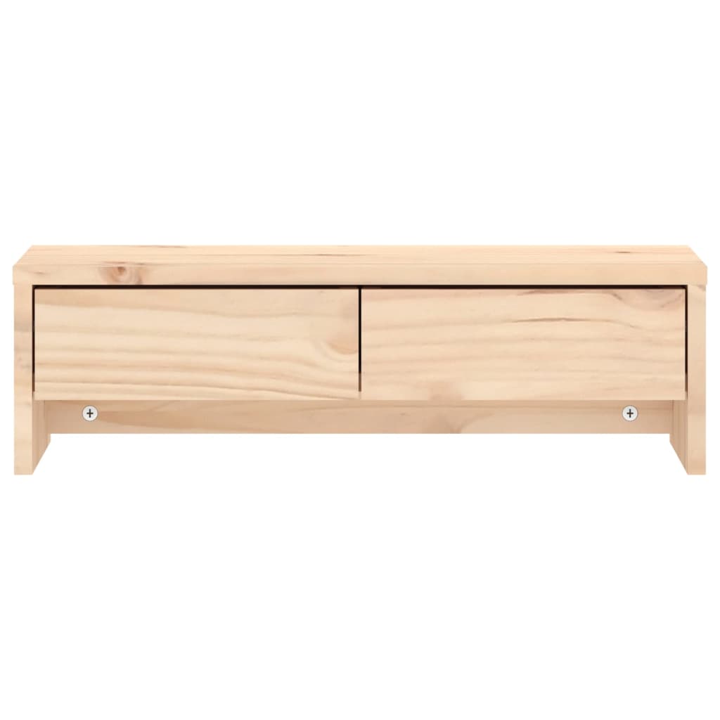 NNEVL Monitor Stand 50x27x15 cm Solid Wood Pine