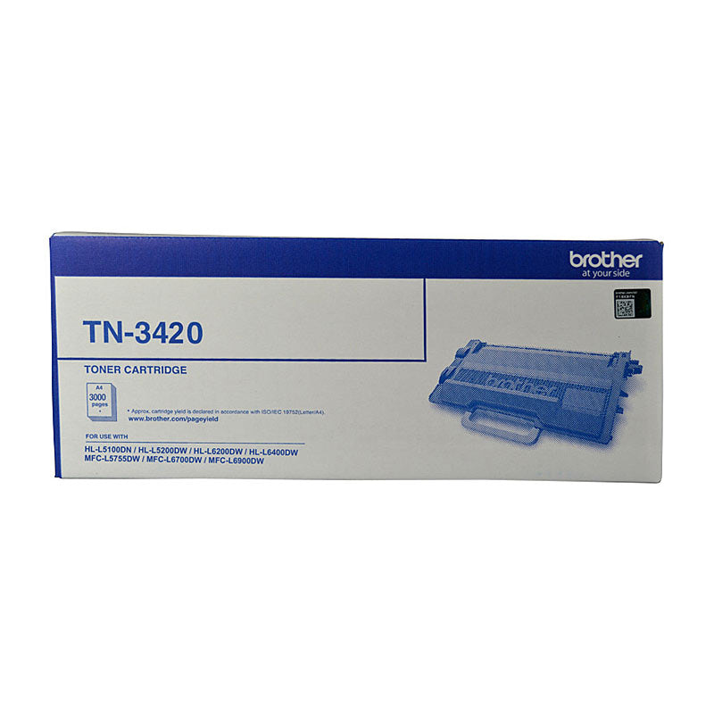 NNEDSZ Brother TN-3420 Mono Laser Toner - High Yield to suit HL-L5100DN, L5200DW, L6200DW, L6400DW & MFC-L5755DW, L6700DW, L6900DWup to 3000 pages