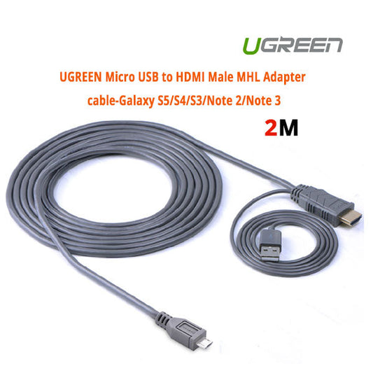 NNEDSZ MHL Micro USB 11 Pin to HDMI Adater Cable 2M (20139)