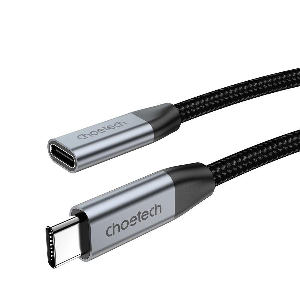 NNEDSZ CHOETECH XCC-1039 100W Type-C Female to Type-C Male Extension Cable 2M