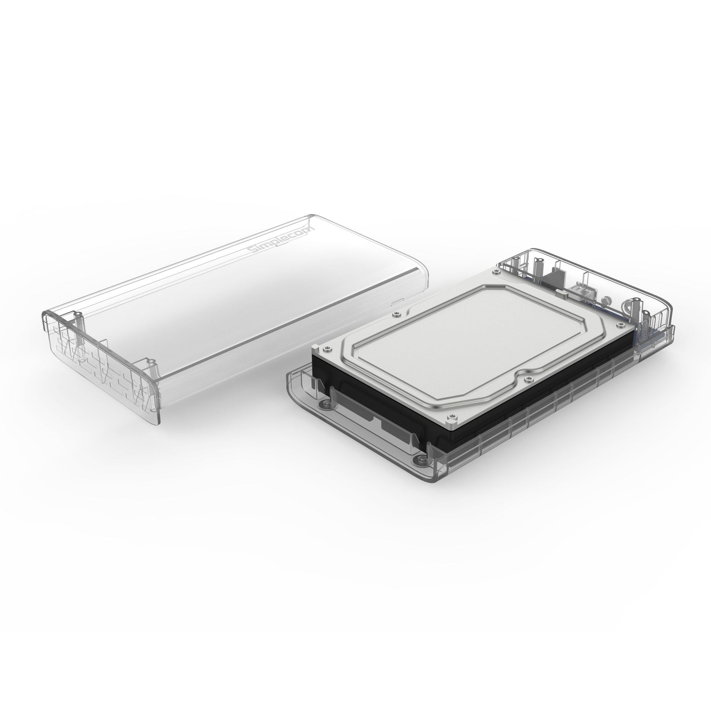 NNEDSZ SE301 3.5 SATA to USB 3.0 Hard Drive Docking Enclosure Clear